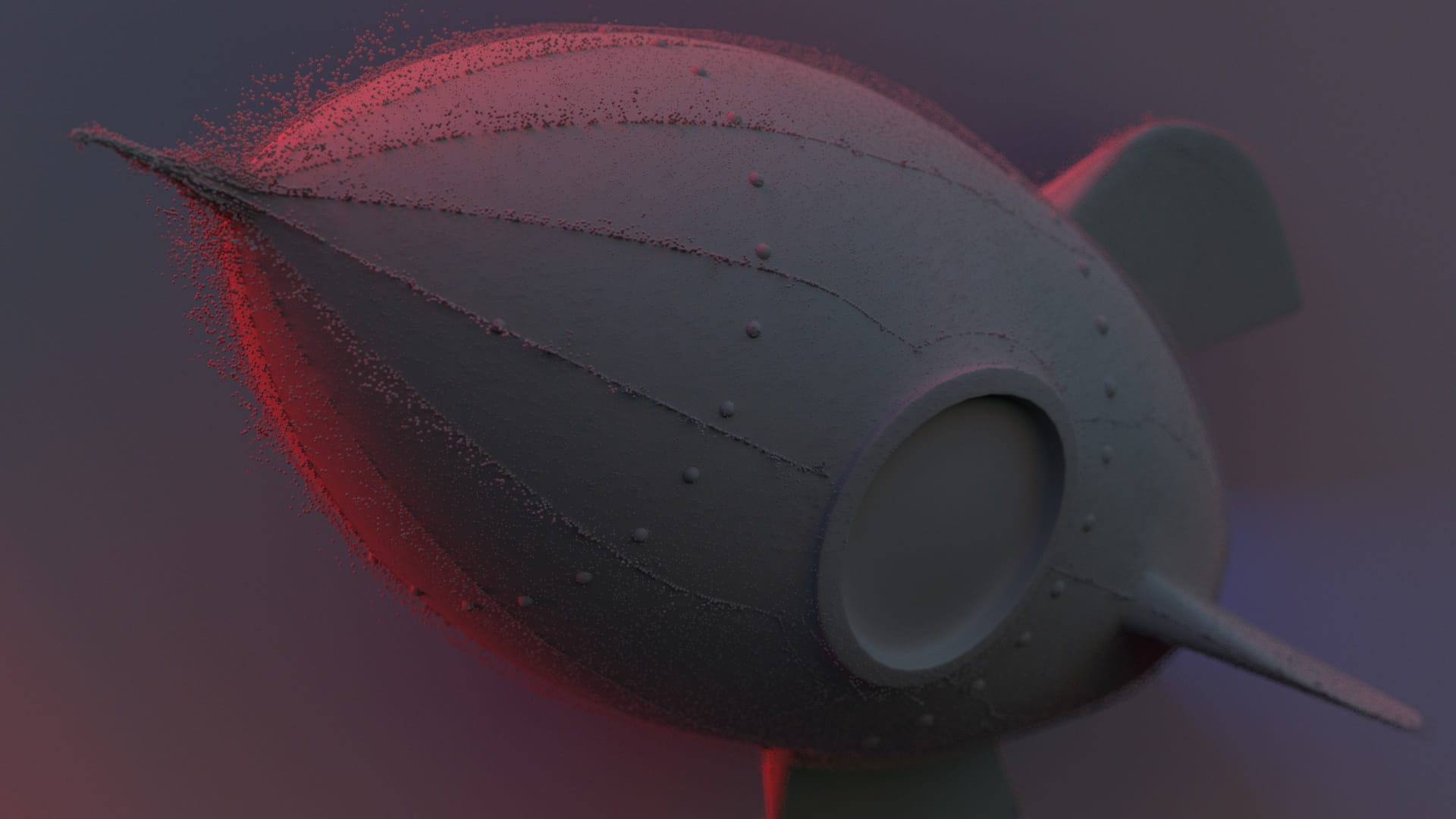 Rocket Clay Render